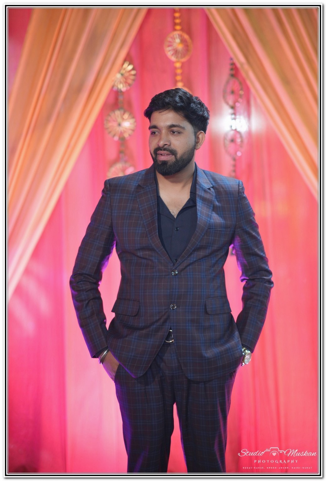 Darshan Yaduvanshi in a blue suit